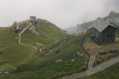 La Casa della Miniera e la Cappelletta degli Alpini vista dall'alto
